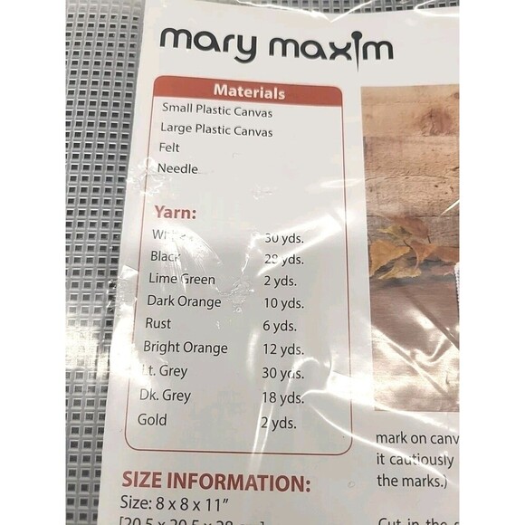 Halloween Fall Mummy's Candy Dish NEW ARTS & CRAFT Needlepoint Plastic Canvas - Picture 3 of 4